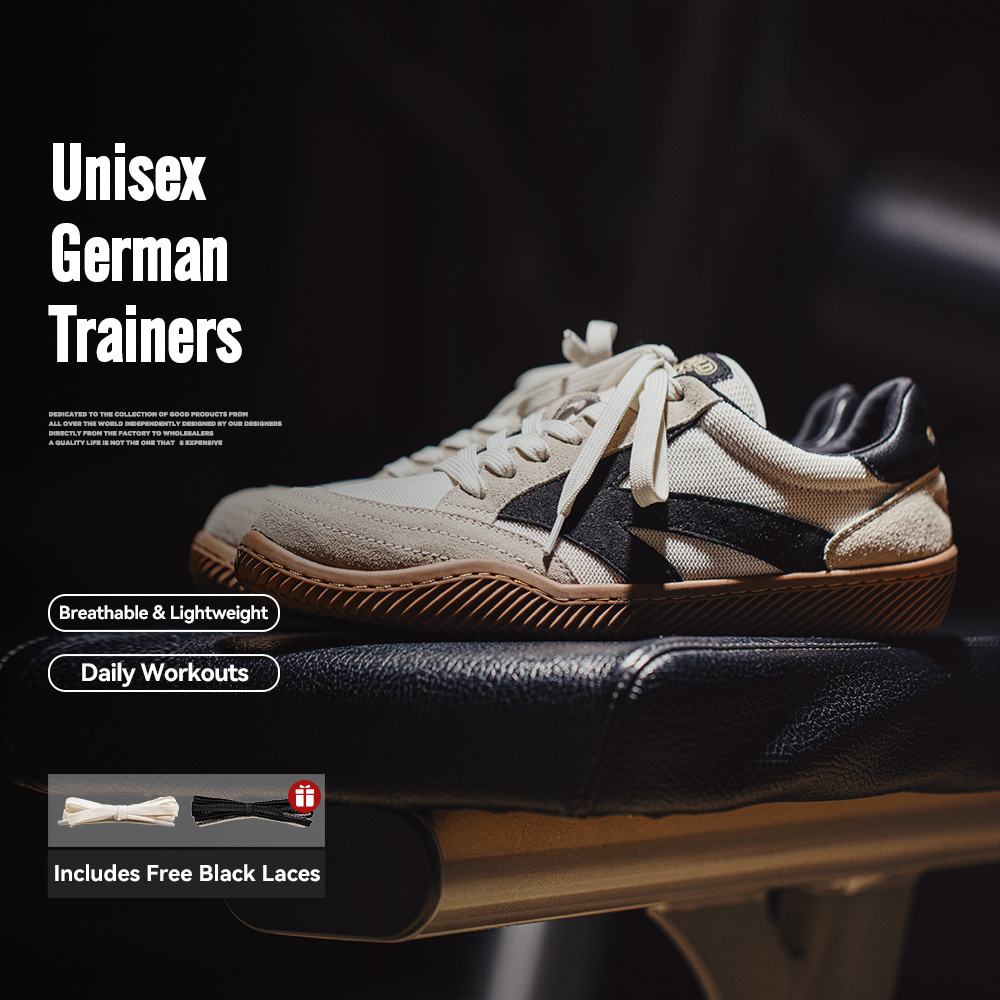 Badminton Shoes - Maden retro retalhos alemão formadores sapatos
