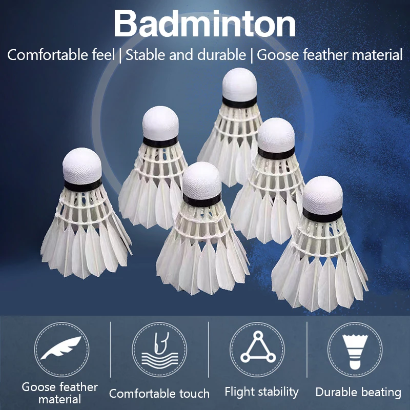 Novos bolas de badminton de pe - Feather Shuttlecock avaliação e preço