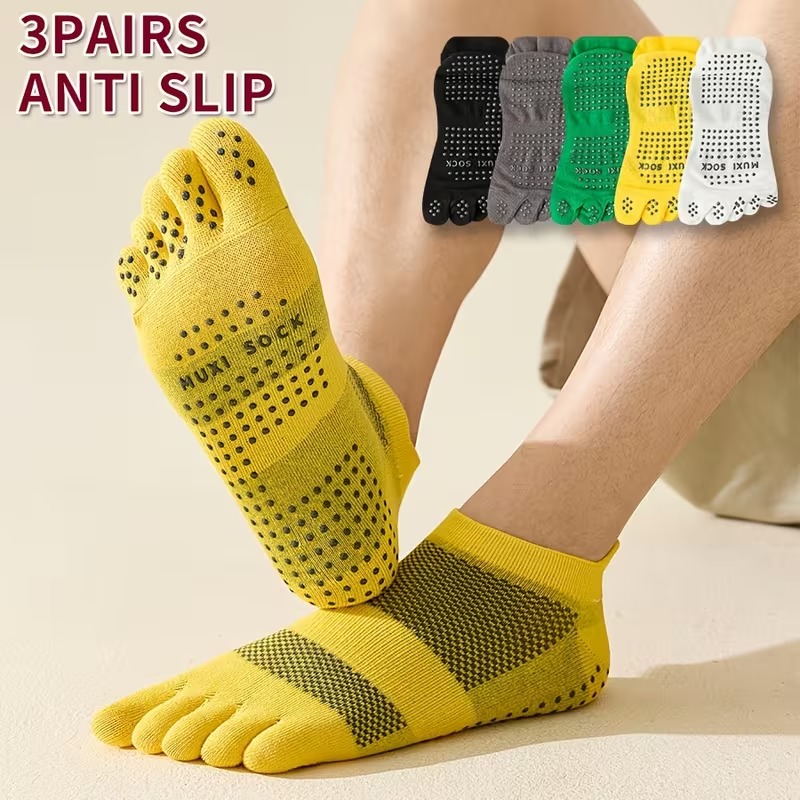 Meias de Dedo Masculinas (3 Pa - Sports Grip avaliação e preço