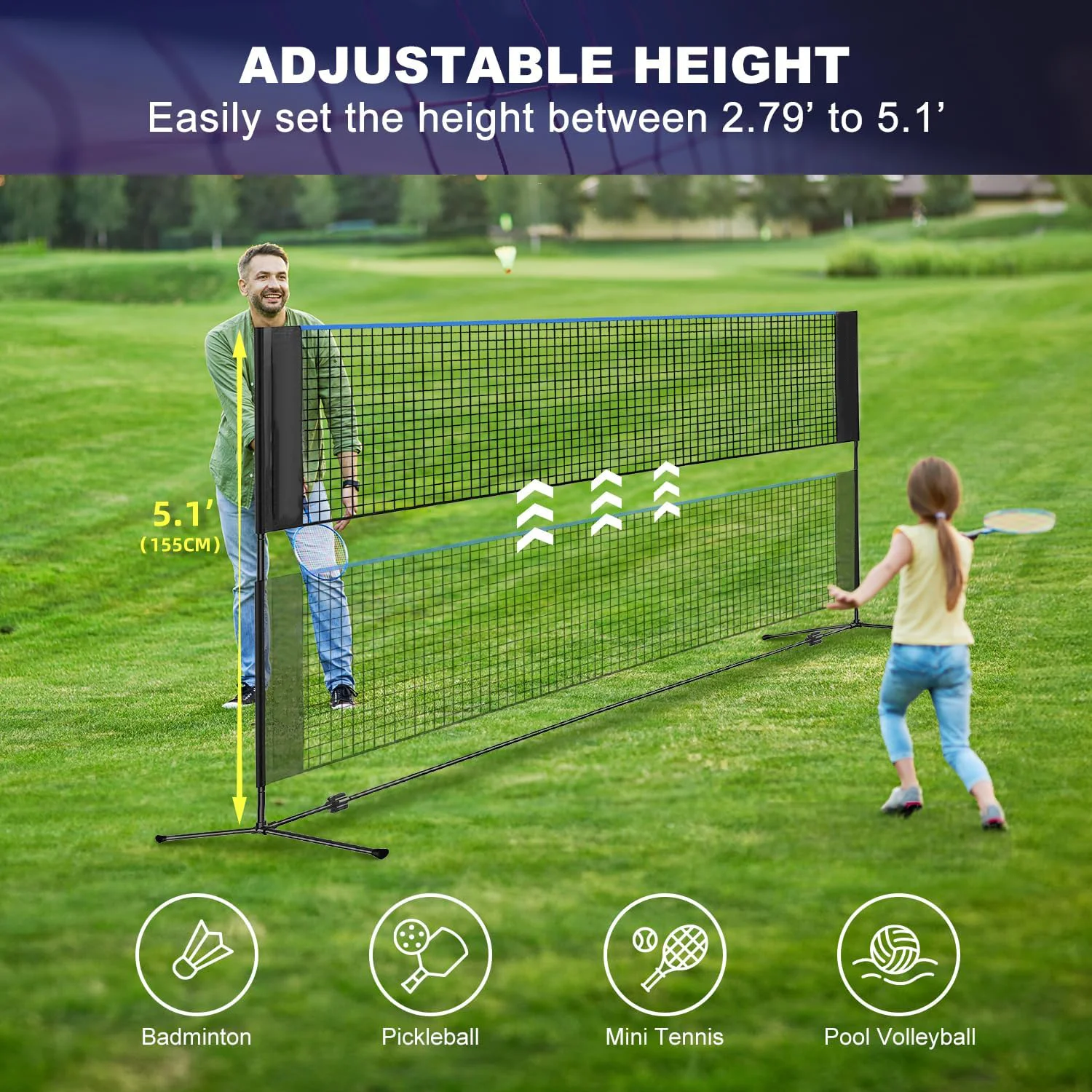 Rede Multiesportiva de Aço de  - Badminton Net avaliação e preço